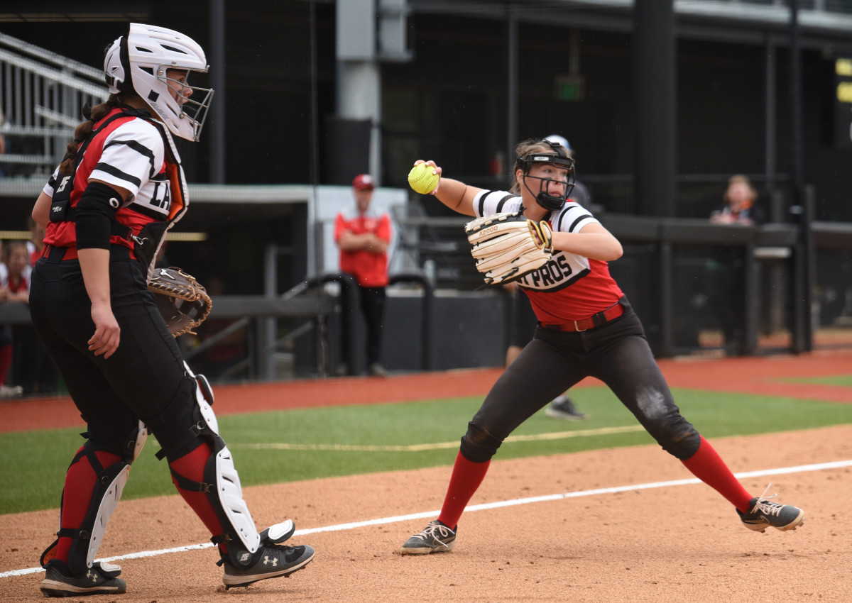 Lakeview Grant Union 2A:1A softball final Taylor Balkom 7